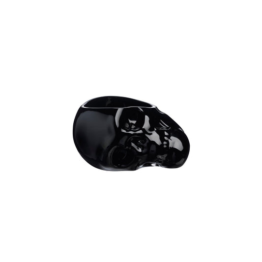 Memento Mori Faceted Skull Bowl Black Small