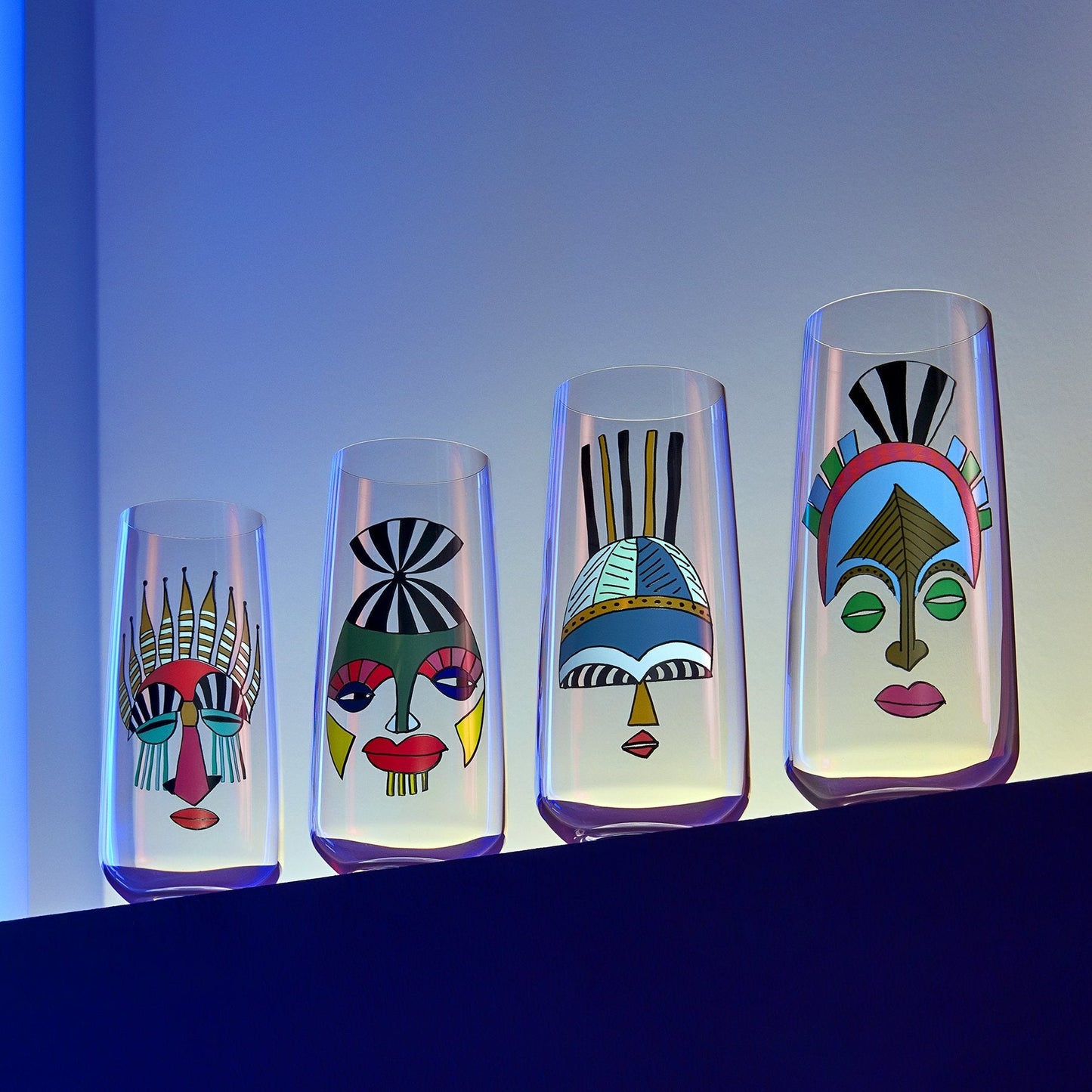 Lifestyle image of NUDE Mirage Rock & Pop collection in neon scenery