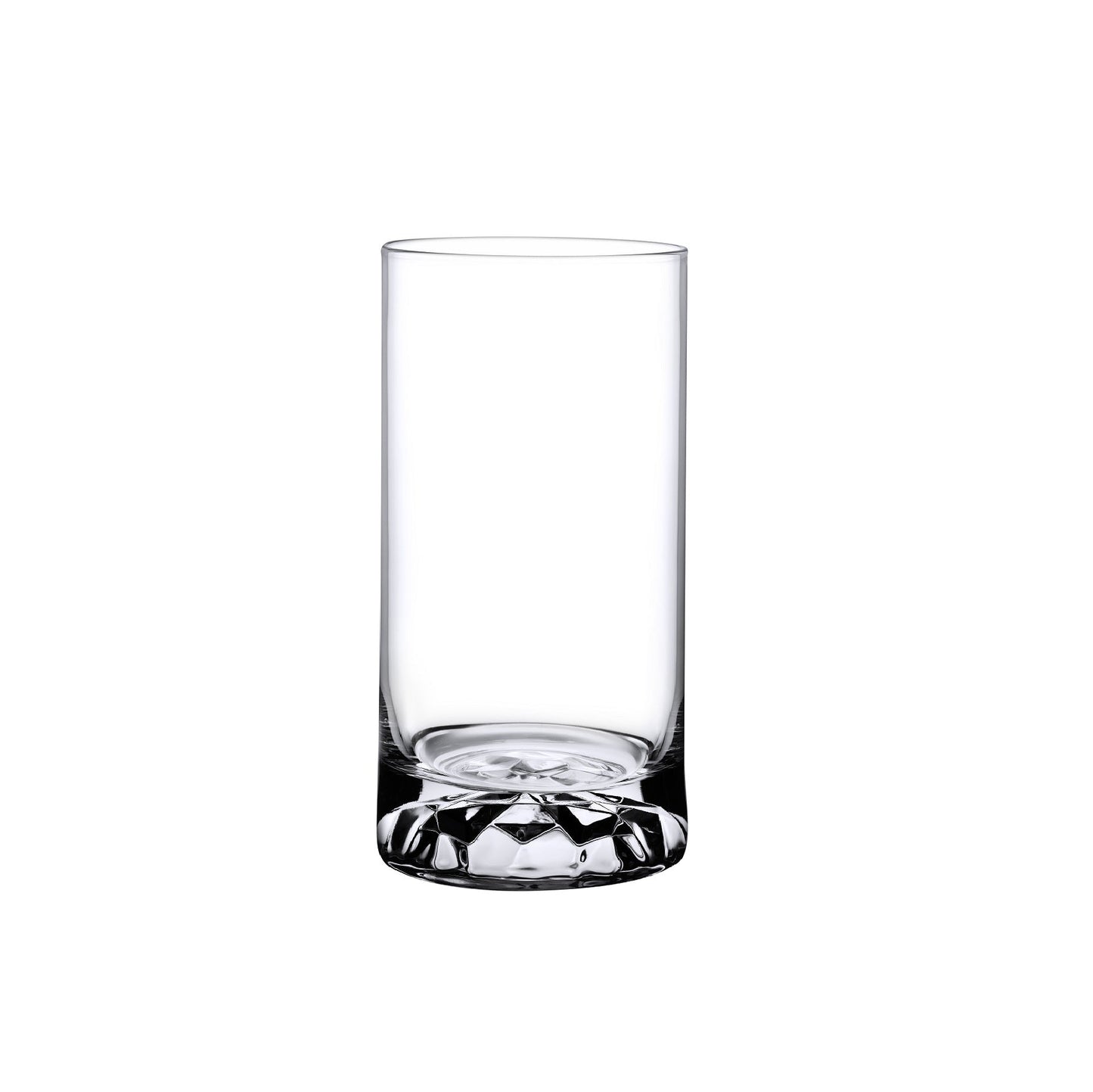 Club Set of 4 High Ball Glasses Medium with Ripple Effect