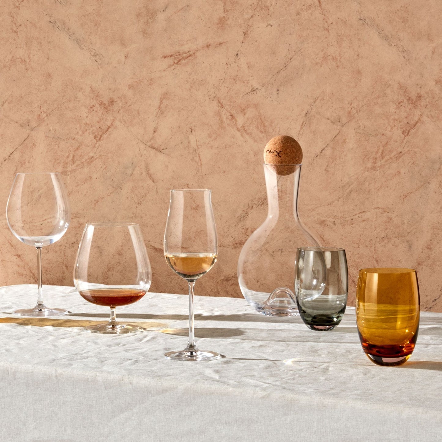 Colored O Set of 4 glasses
