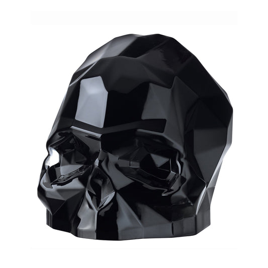 Memento Mori Faceted Skull Black Large