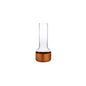 Contour Bud vase with Clear Top and Copper Base