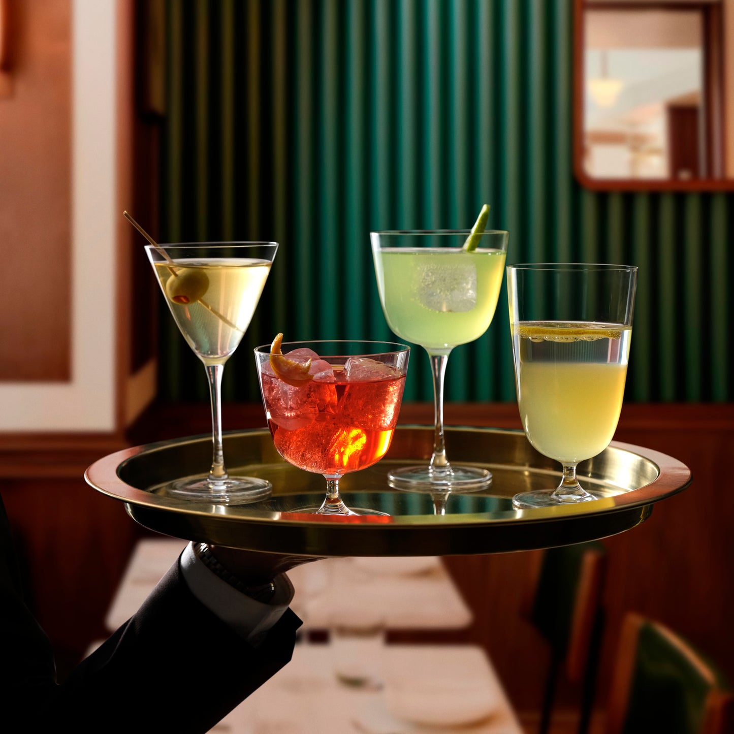 Bar/Giani Set of 6 Martini Glasses