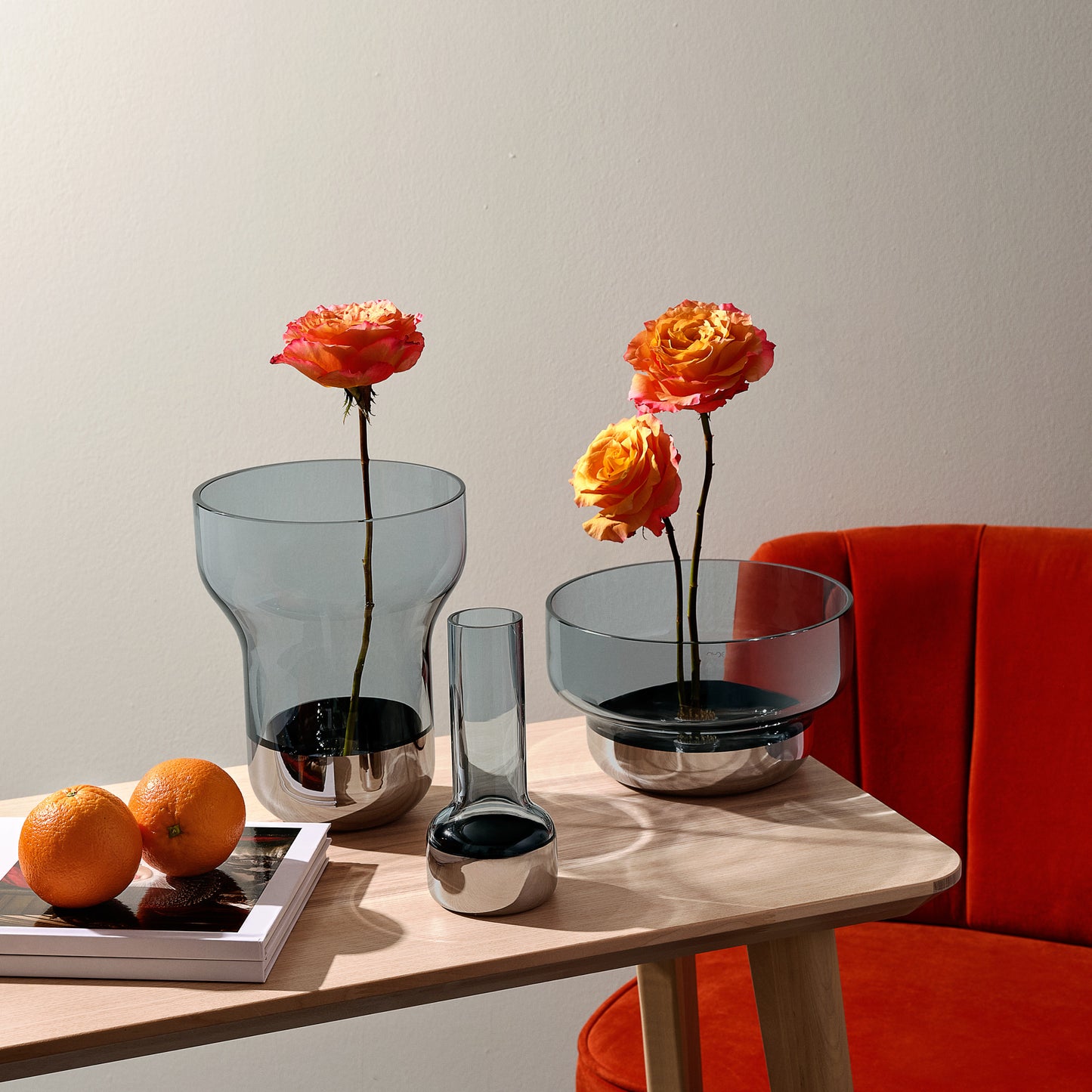 Contour Bud vase Steel Blue