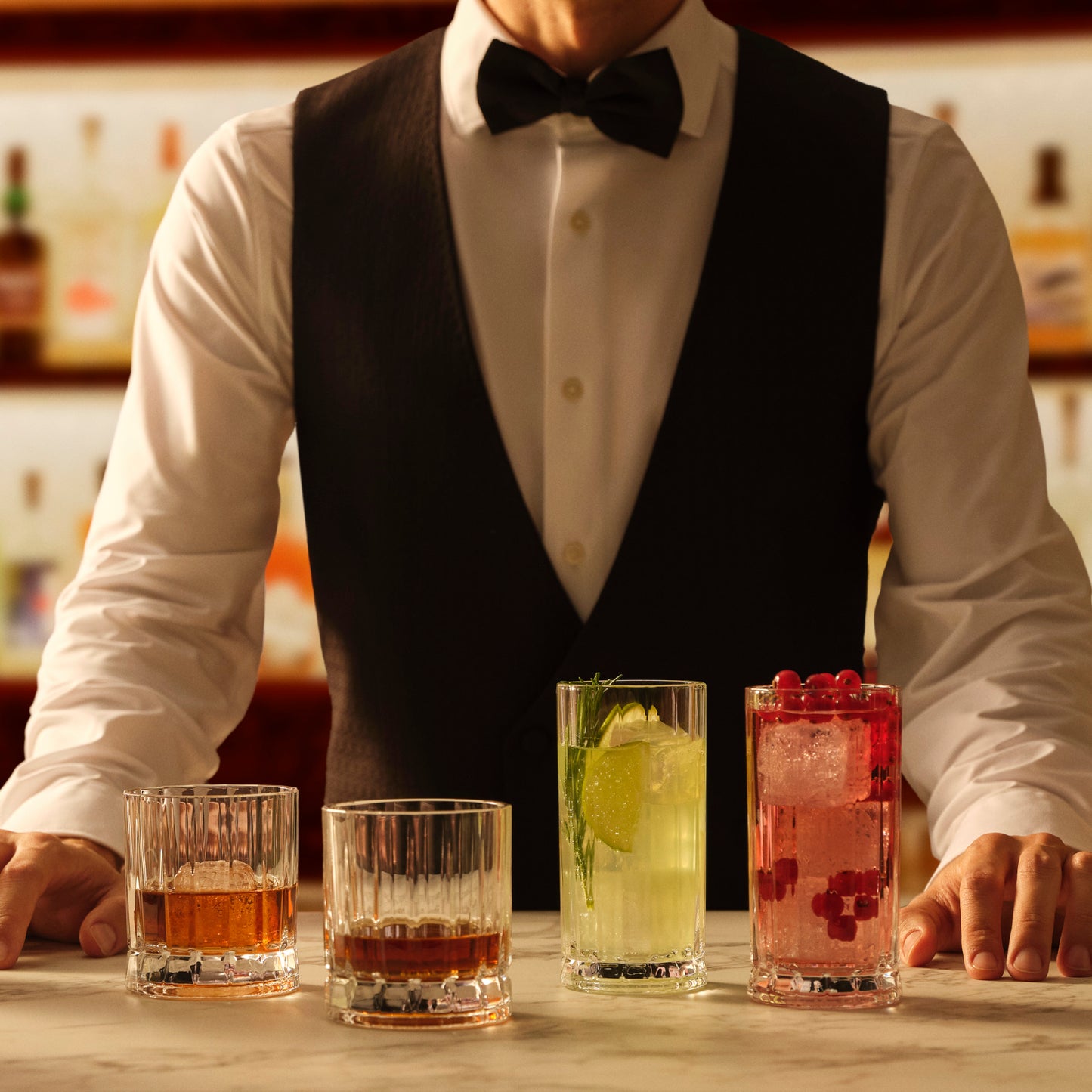 Wayne Set of 6 High Ball Glasses 360 cc