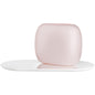 Sweets Vase Opal Pink with White Glossy Base Large