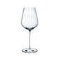 NUDE Round Up red wine glass, a lead-free crystal wine glass with a rounded rippled design, presented on white background