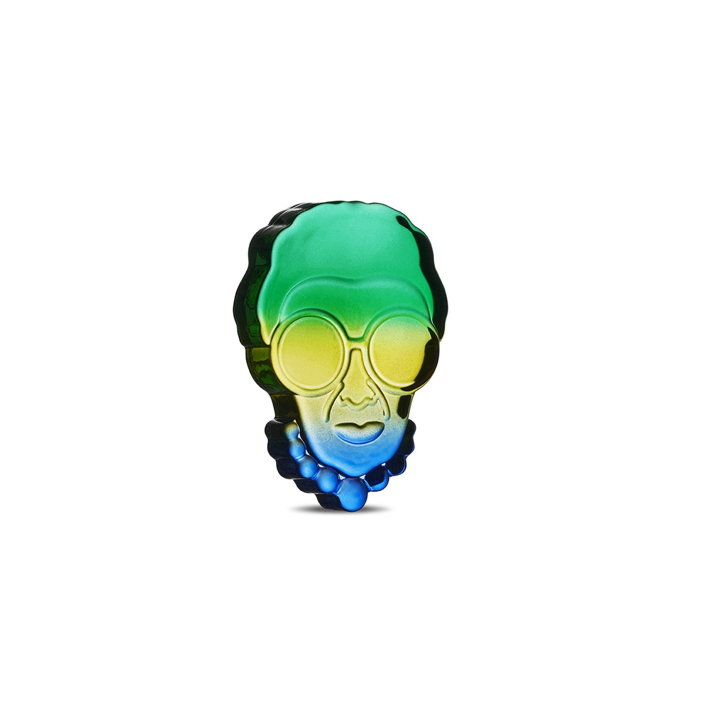 Iris Apfel Paperweight Blue/Green front image