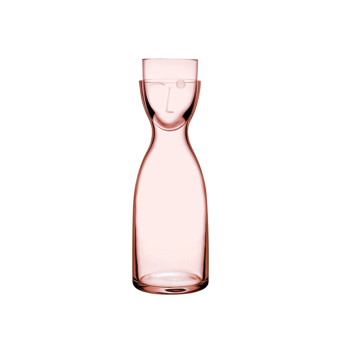 Mr. & Mrs. Night Water Set Tall Dusty Rose