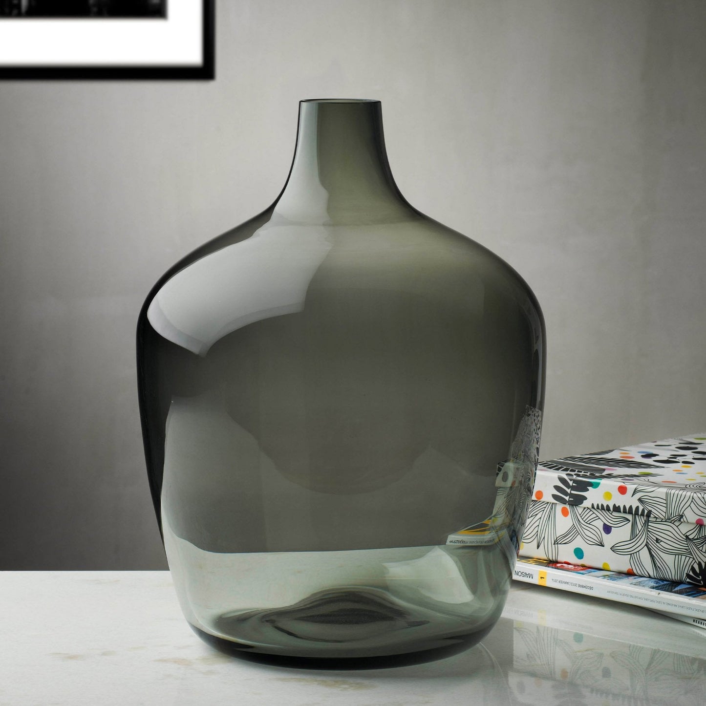 Dame Jeanne Vase Smoke