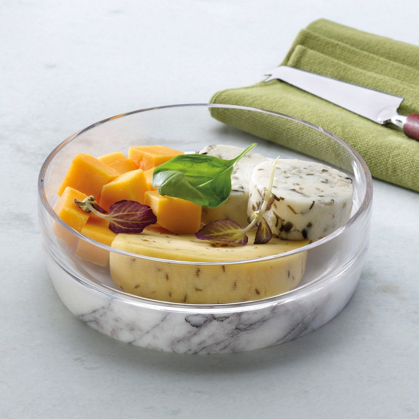 Chill Bowl with Marble Base L