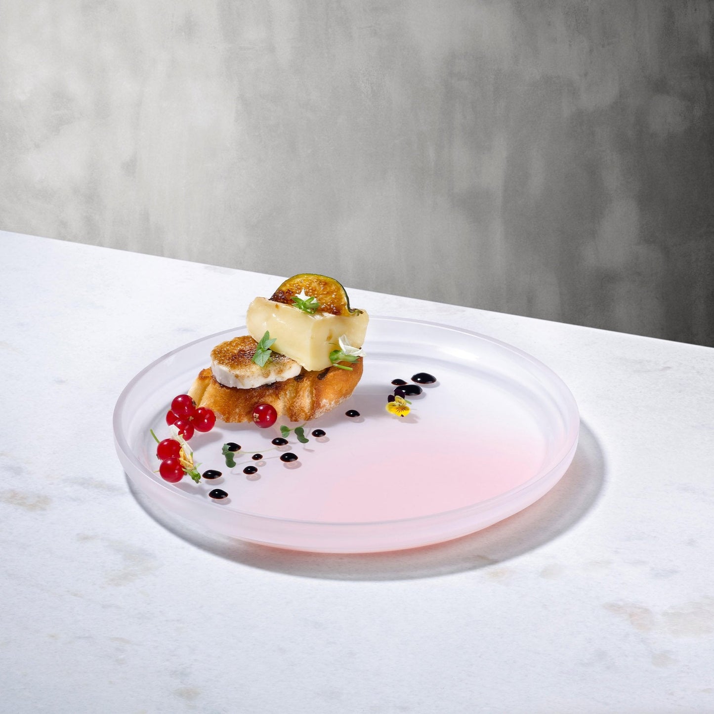 Pigmento Serving Dish 22 cm Pink Sprayed